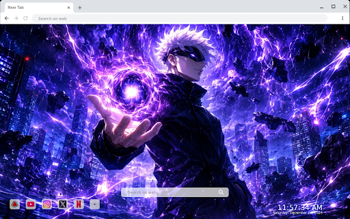 Gojo Hollow Purple Jujutsu Kaisen JJK Live Wallpaper screenshot