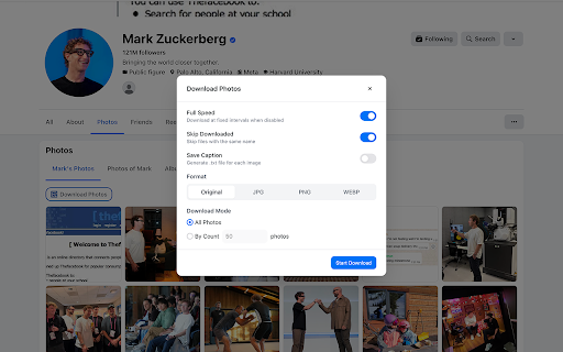 Photo Downloader for FB - Facebook Photos screenshot