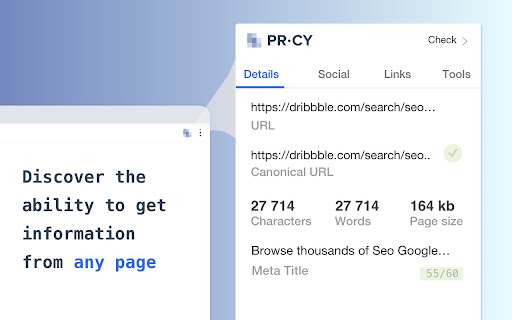 Analysis SEO & Website Checker - PR-CY screenshot