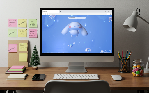 Cinnamoroll in Ocean Live Wallpaper screenshot