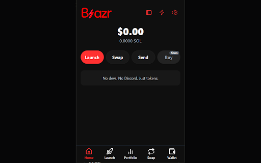 Blazr screenshot