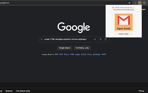 eMail HTML Extractor screenshot