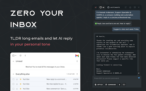 HARPA AI: Web Automation with ChatGPT, Claude, Gemini, Grok screenshot