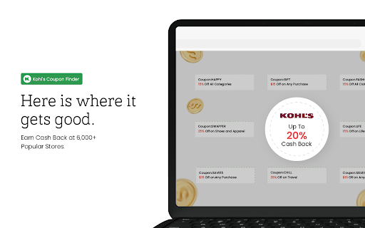Kohl's Coupon Finder - Find the best coupons for Kohl's screenshot
