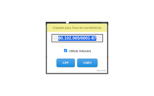 Gerador de CPF e CNPJ screenshot