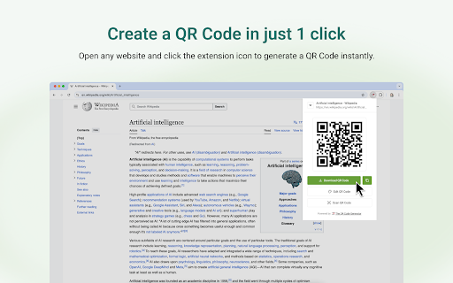 The QR Code Generator screenshot