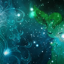 Leafeon pokemon in galaxy icon