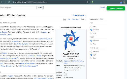 Click to Markdown screenshot