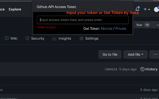GitZip for github screenshot