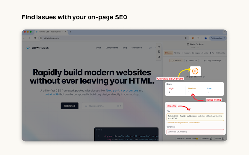 Meta Explorer - SEO Meta and On-Page SEO tools screenshot