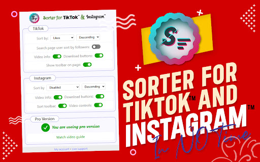 Feed Sorter For TikTok™ & Instagram™ screenshot