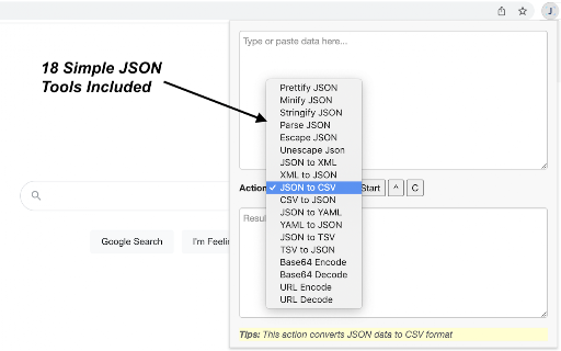 JSON Tools screenshot