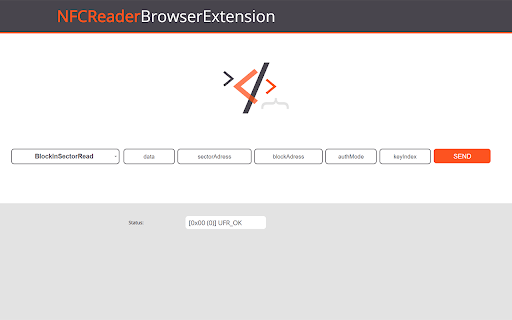 NFC Reader - Browser Extension screenshot