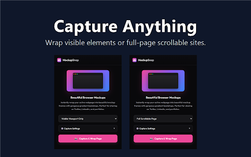 MockupSnap - Beautiful Screenshot Wrapper screenshot