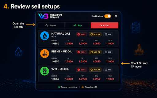 WTI & Brent AI Signals screenshot