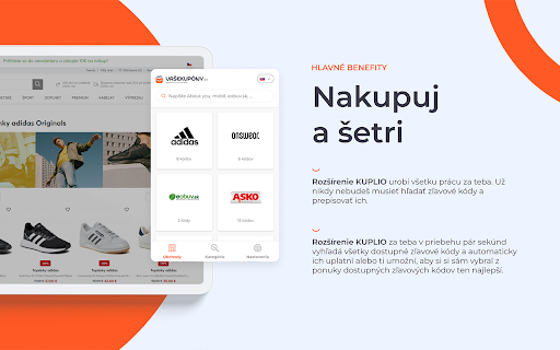 Rozšírenie KUPLIO - vyhľadávač zliav screenshot