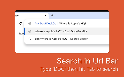 Search with DuckDuckGo screenshot