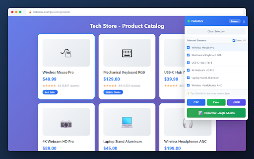 Web Data Extractor - DataPick screenshot