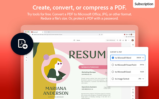 Adobe Acrobat: PDF edit, convert, sign tools screenshot
