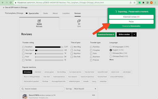 Review Scraper for TripAdvisor® screenshot