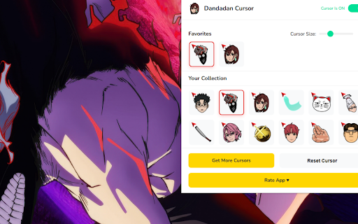 Dandadan Cursor ★ Custom Cursor for Chrome™ screenshot