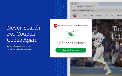 New Balance Coupon Finder - Latest Coupons & Best Deals screenshot