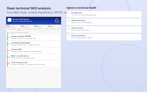 All in One SEO Checker screenshot