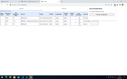 No-Tabs-Auto-Discard screenshot