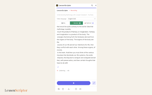 LessonScriptor screenshot