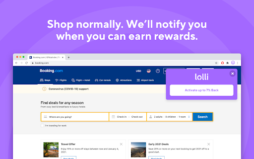 Lolli: Earn Bitcoin and Cash Back screenshot