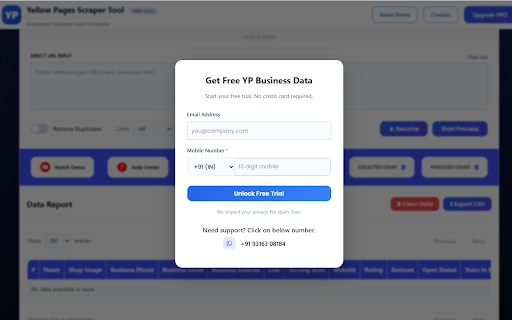 Yellow Pages Scraper Tool – Scrape Business Leads screenshot