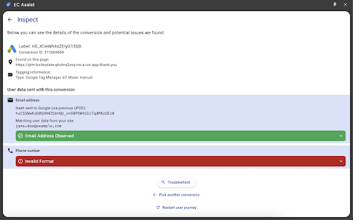 EC Assist screenshot
