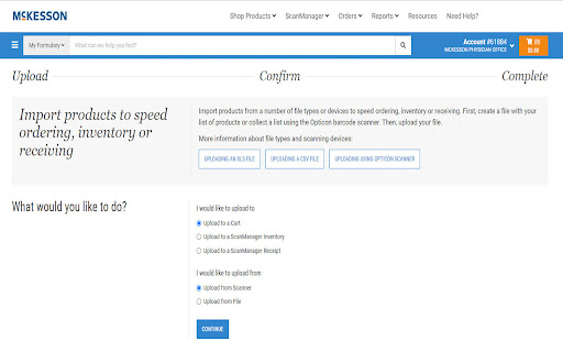 McKesson ScanManager℠ Browser Extension screenshot