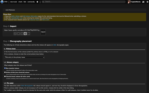 BetterRYM screenshot