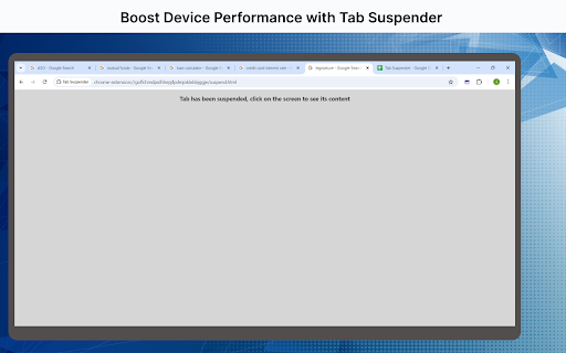Tab Suspender – Free Up RAM & Boost Browser Speed screenshot