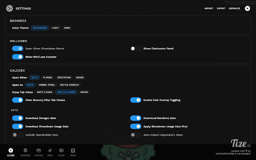 Showdex screenshot