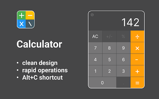 Calculator app screenshot