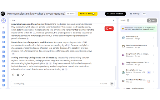 NotebookLM to PDF Downloader - Exporter screenshot