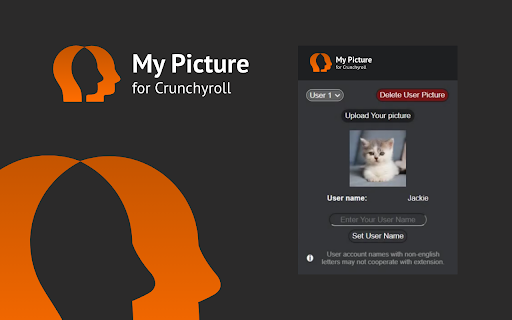 MyPicture for Crunchyroll: custom profile screenshot