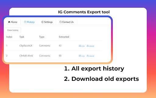 IG Exporter & Scraper: Export Instagram Comments data to list screenshot