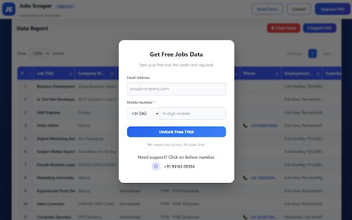 Jobs Scraper – Hiring & Recruitment Lead Extractor screenshot