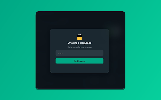 Blur & Lock for WhatsApp Web screenshot