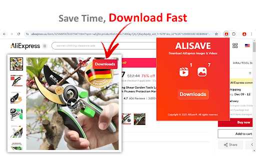 AliSaver pro - Download aliexpress images screenshot