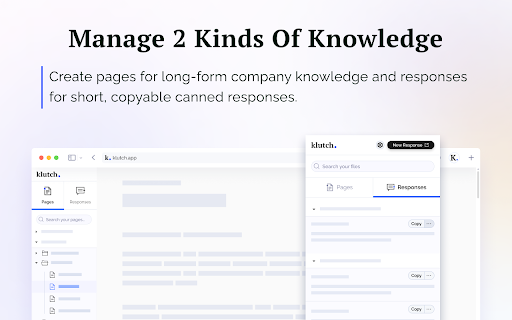 Canned Responses & Company Wiki - Klutch screenshot
