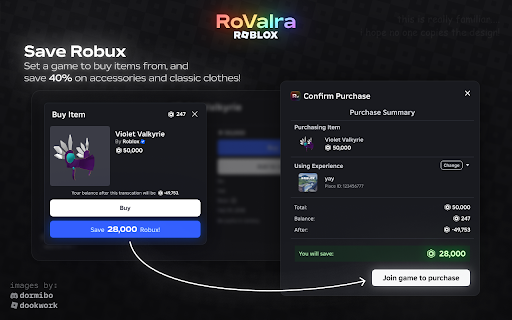 RoValra - Roblox Improved screenshot