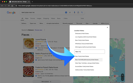 Google Search Location Changer & UULE Code Generator for Geo Results screenshot