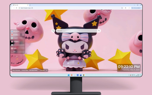 Kuromi Pink Live Wallpaper screenshot