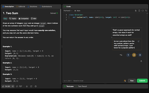 Marble - LeetCode Tutor screenshot