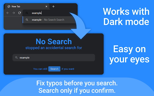 No Search - Stop Accidental Searches screenshot