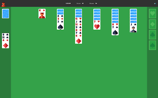 Doodle Solitaire Game Google Chrome screenshot